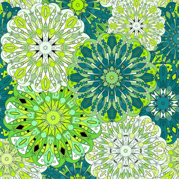 seamless pattern vintage decorative elements