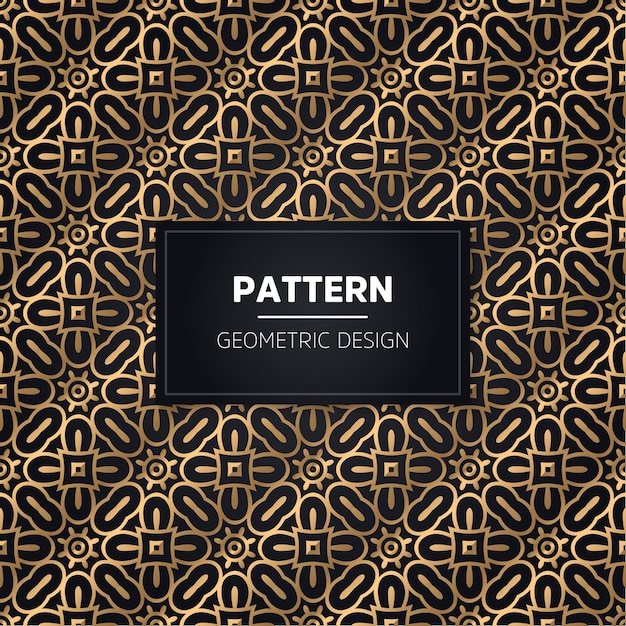 Seamless pattern. Vintage decorative golden ornamental.
