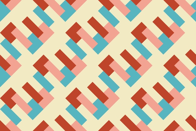 seamless pattern with abstract geometric ornament repeating background
