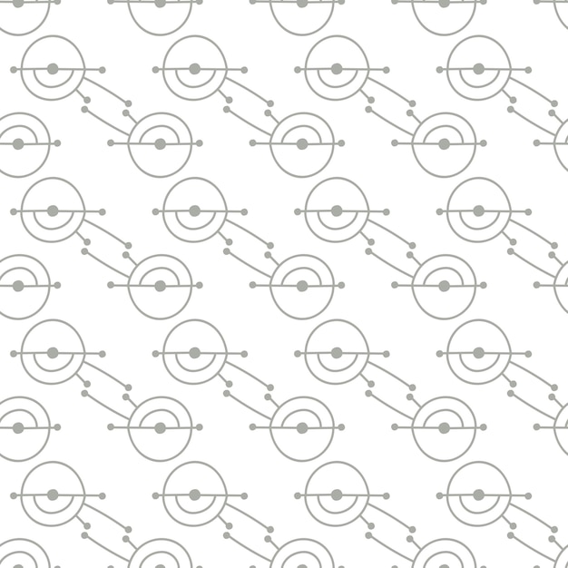 seamless pattern with abstract shapes decorative trendy background in minimalist style