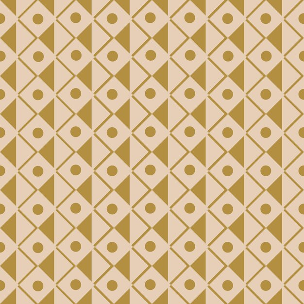 seamless pattern with abstract shapes of squares and circles