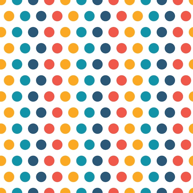 Seamless pattern with colorful dots