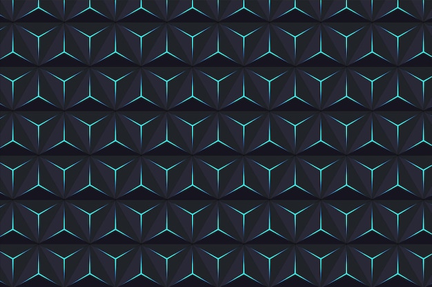 seamless pattern with colorful hexagonal hexagonal pattern background design 3d rendering shape