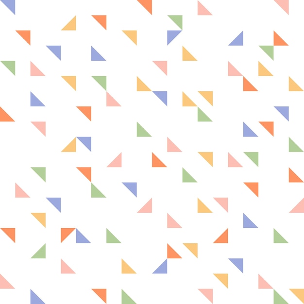 seamless pattern with colorful triangles
