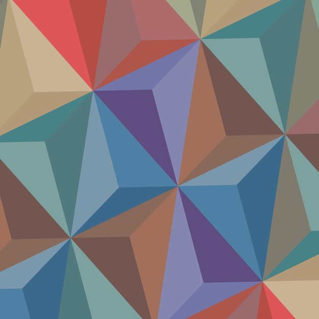 seamless pattern with colorful triangles