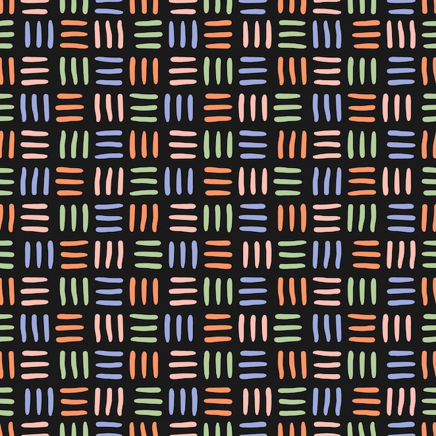 Seamless pattern with colorful woven design