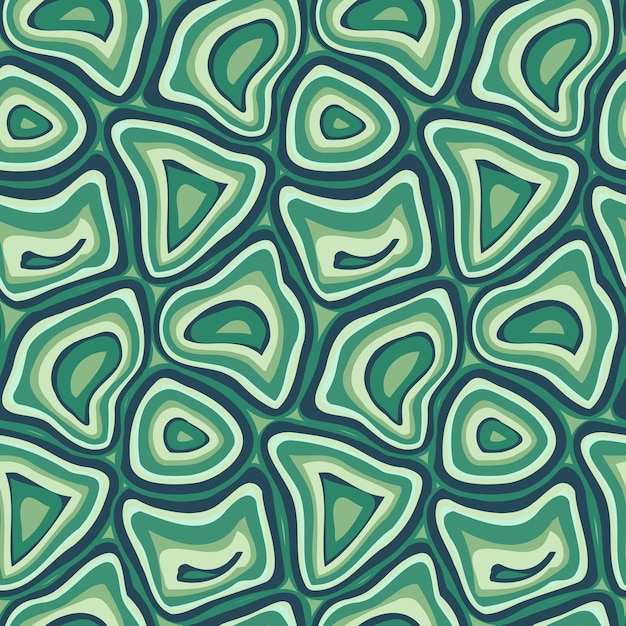 Seamless pattern with cut agate Abstract composition of geometric shapes with a layered structure Surreal background design with striped stones Vector