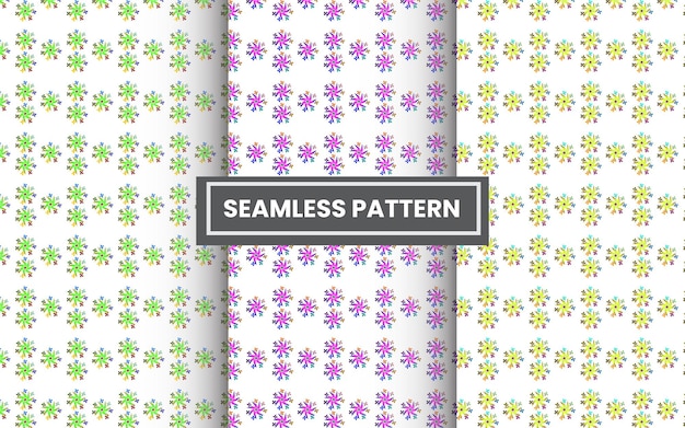 Seamless pattern with flowers on a white background.