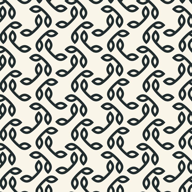Seamless pattern with interlaced lines Abstract background