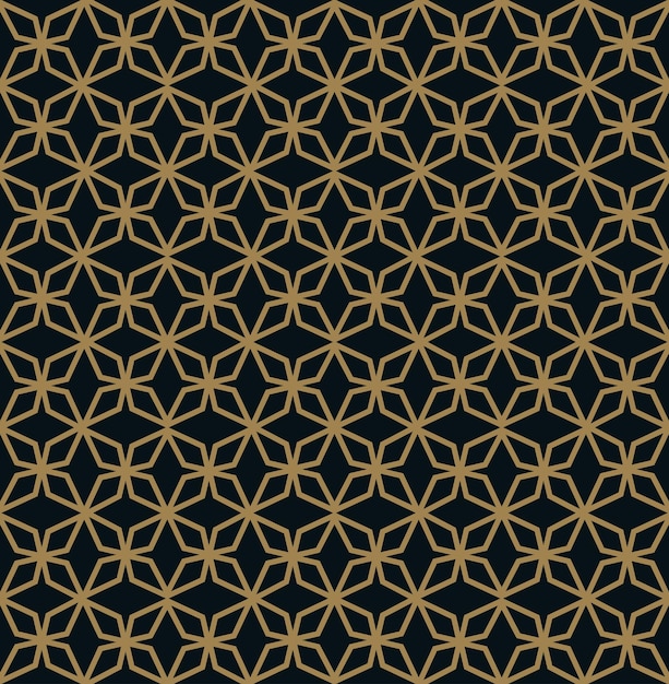 Seamless pattern with line ornament Abstract modern geometric vector background