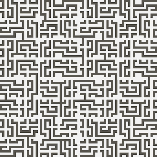 Seamless pattern with maze Vector illustration