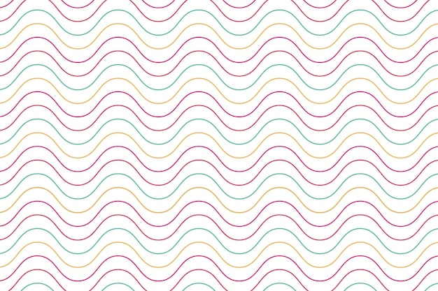 seamless pattern with multicolored wavy lines vector illustration