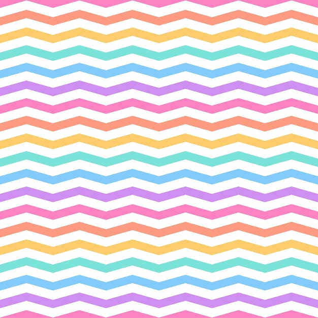seamless pattern with rainbow chevron