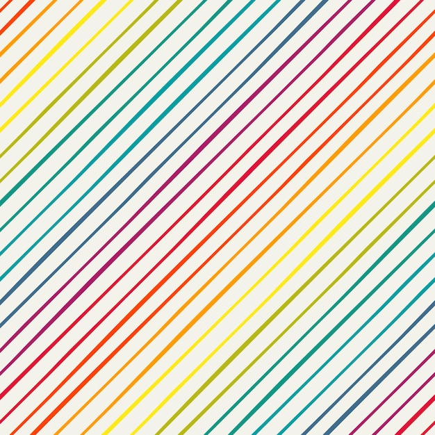 Seamless pattern with rainbow diagonal stripes