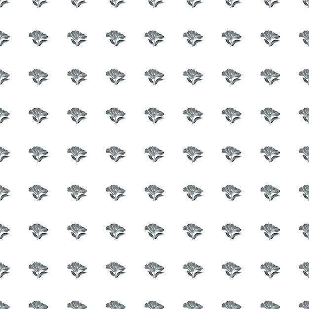 Seamless pattern with vintage flowers Retro floral background