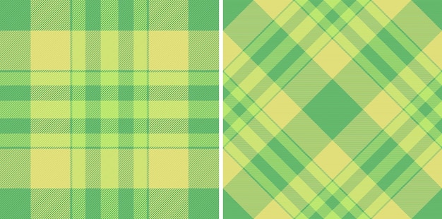 Seamless plaid background of textile check fabric with a pattern tartan texture vector