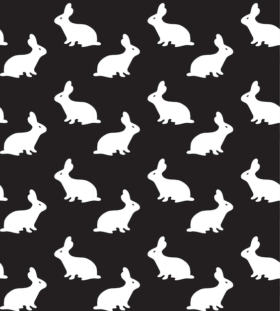 seamless rabbit pattern to easter holidayvector illustration