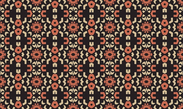 Seamless repeated pattern design. Women's long dress pattern design, vector vintage art illustration