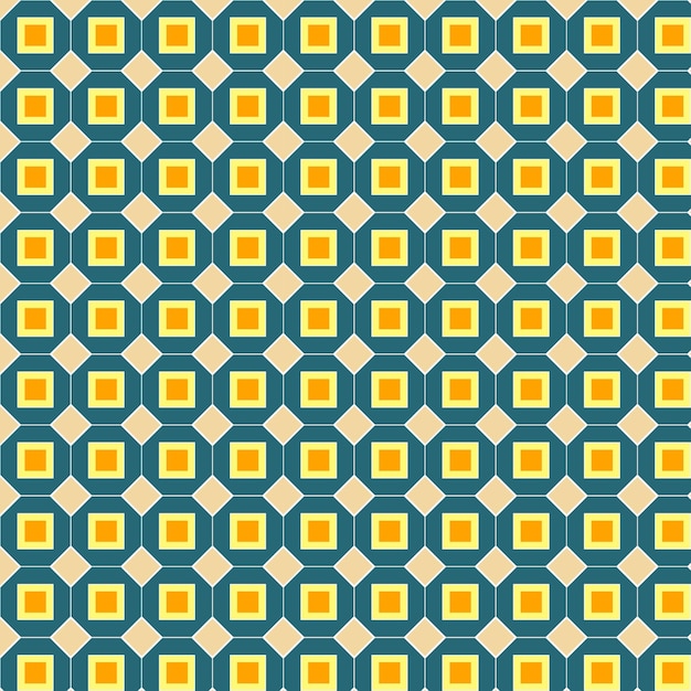 Seamless retro geometric pattern RetroMosaic