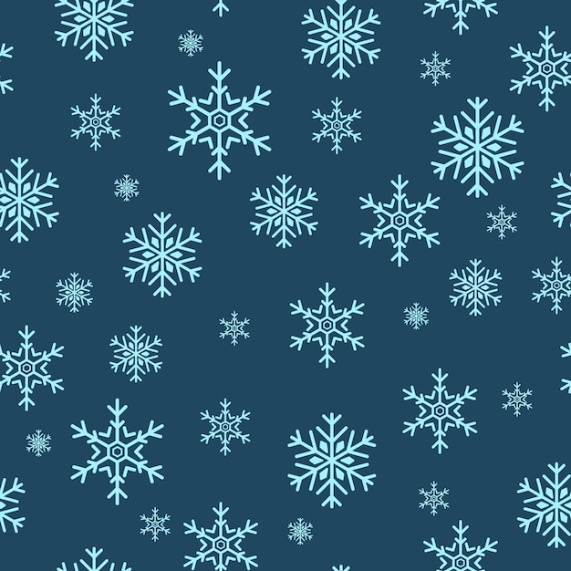Seamless snowflakes Pattern for winter and New Year theme. This Snowflake Pattern collection is idea