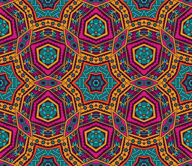 Seamless vector colorful Geometric print. abstract background texture