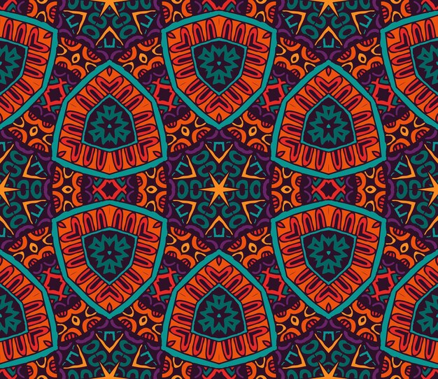 Seamless vector colorful Geometric print. abstract background texture