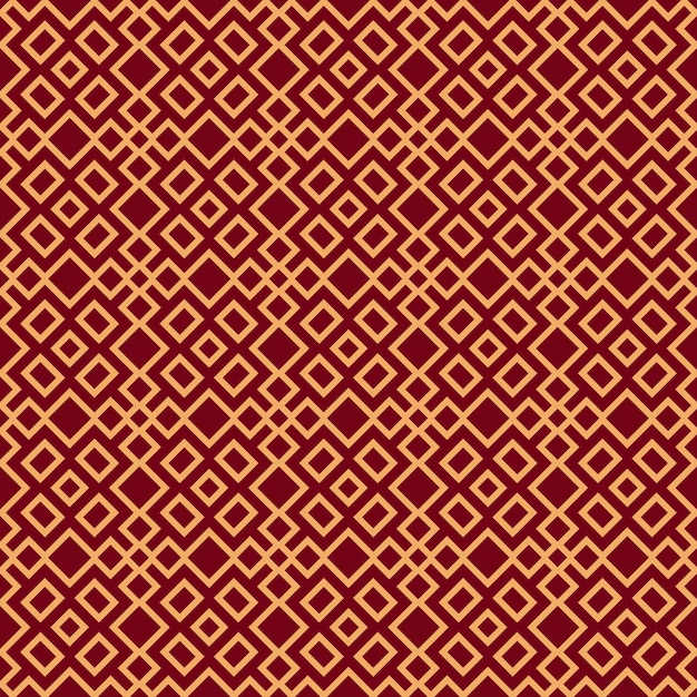 Seamless vector ornament Modern stylish geometric linear pattern with golden color