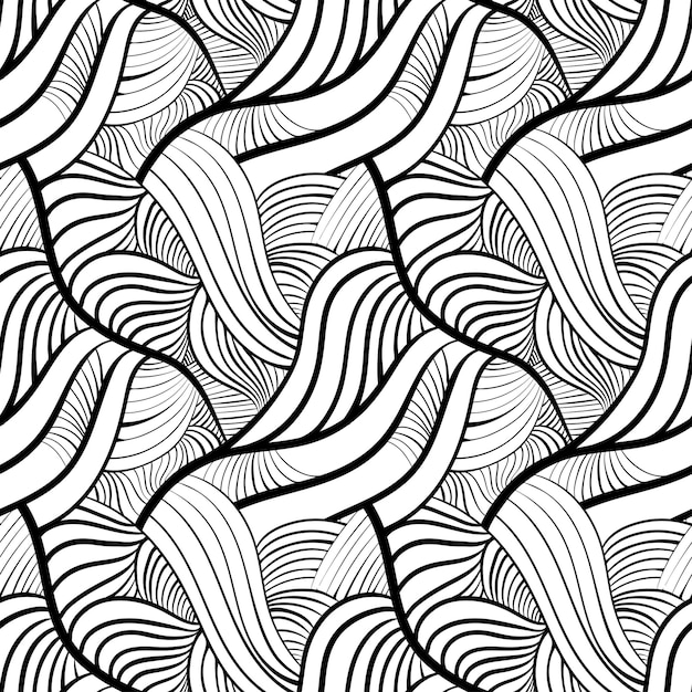 seamless vector patern with abstract lines creative geometry