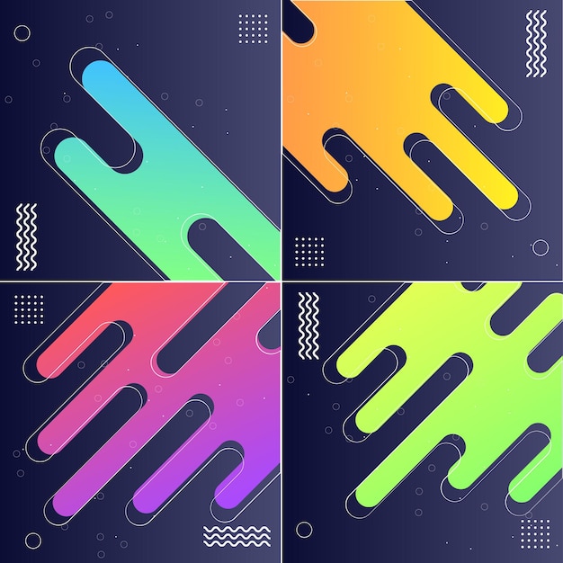 Seamless Vector Patterns with Diagonal Stripes Abstract Designs