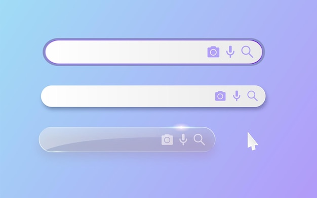 Search bar icon flat design style vector