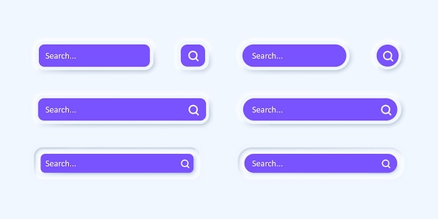 Search bar icon set. Website browser. Internet. Vector line icon for Business and Advertising