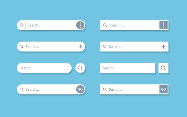 search bar in flat style website address vector illustration on isolated background internet link sign business concept