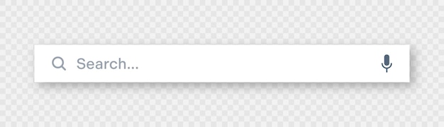 Search bar template internet browser engine with search box address bar and text field ui design