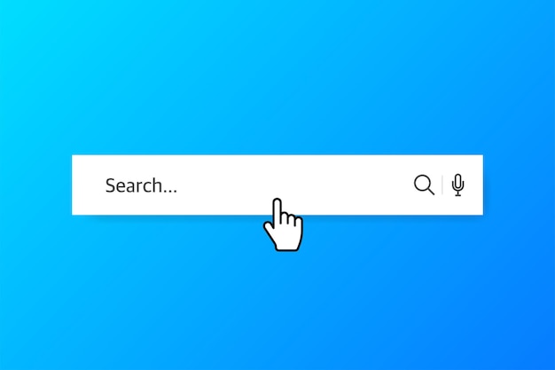 search bar vector element design. ui template isolated on white background. vector illustration.