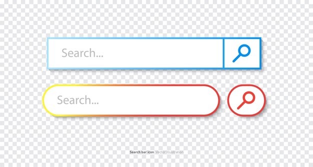 Search bar vector element design Vector illustration