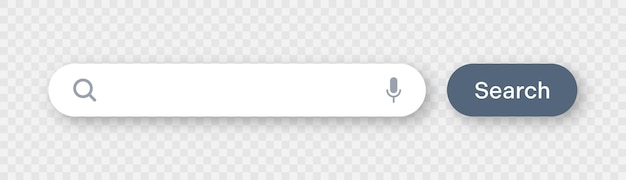 Search bar with round corners internet browser engine with search box address bar and text field ui