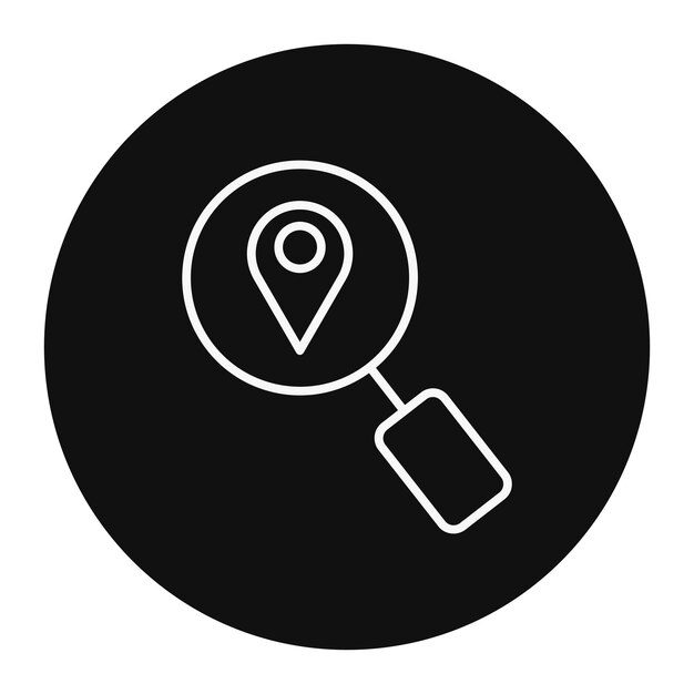 Search Location Vector Illustration