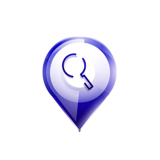 Search magnifyier web button magnify icon Modern magnifying glass sign web site design or mobile app Vector illustration
