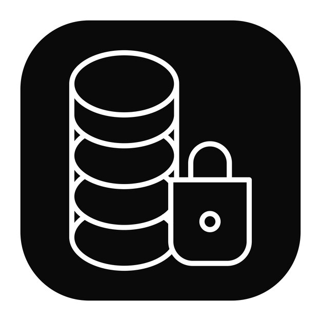 Secure Database Icon