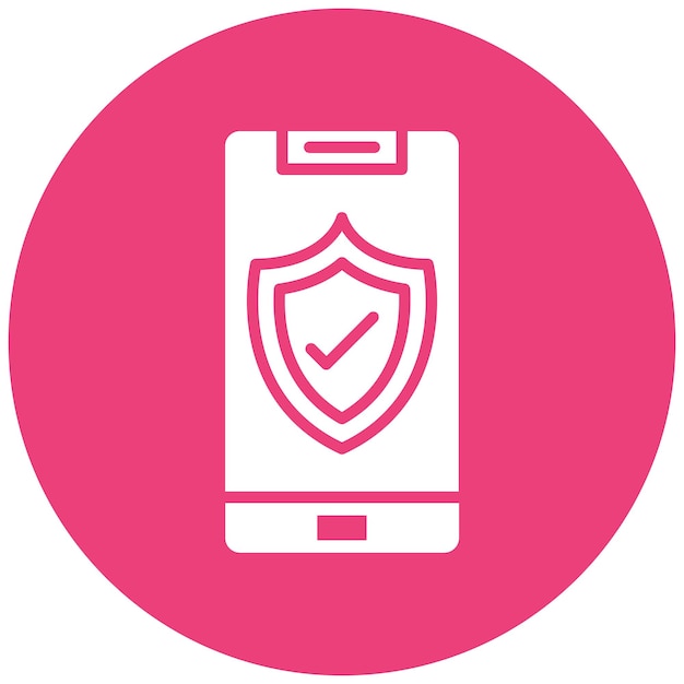 Secure Device Vector Illustration Style