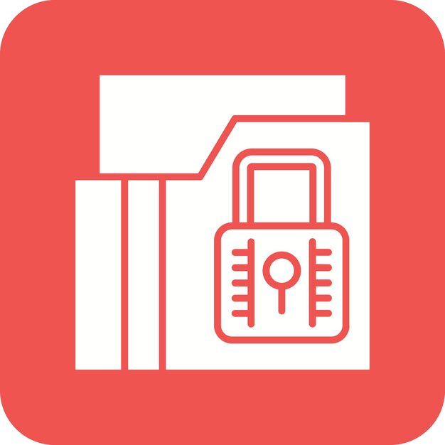 secure folder icon vector image can be used for security