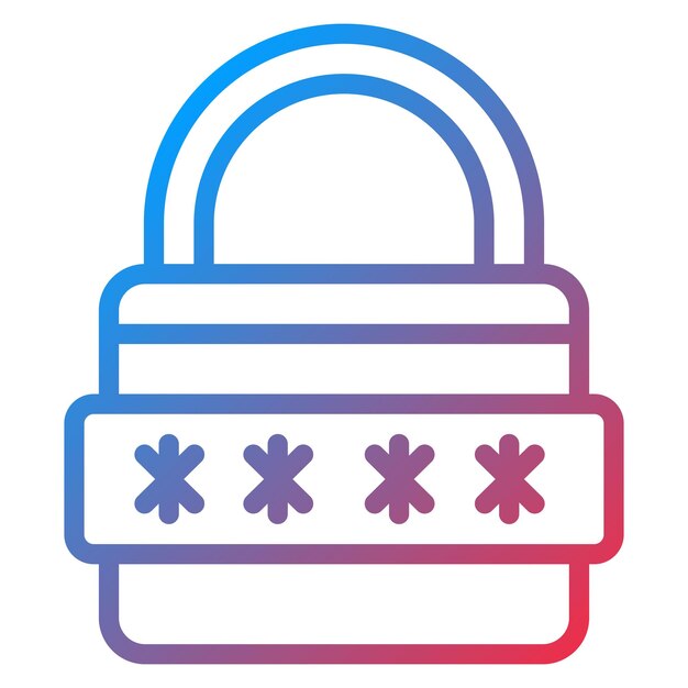 Secure Pasword icon vector image Can be used for Biometrics