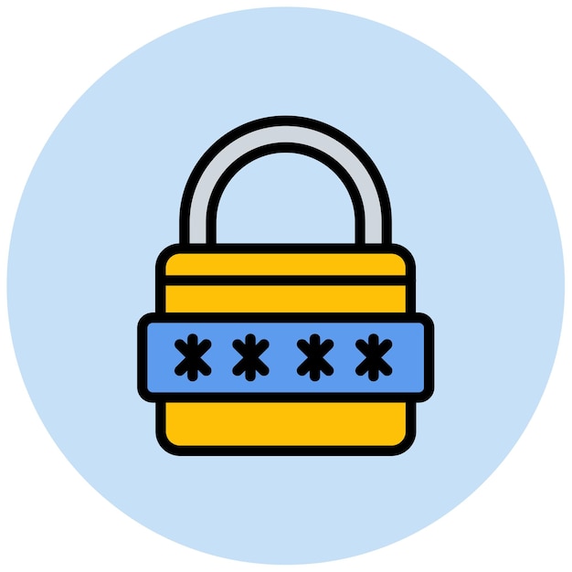 Secure Pasword icon vector image Can be used for Biometrics