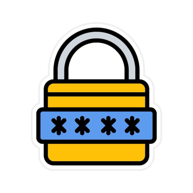 Secure Pasword icon vector image Can be used for Biometrics