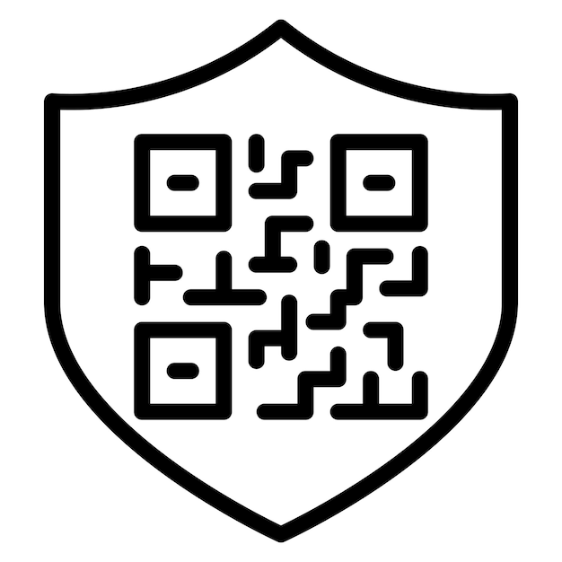 Secure QR Code icon vector image Can be used for Safe Payment