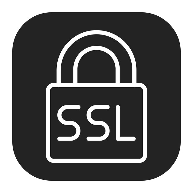 secure socket icon vector image can be used for information security