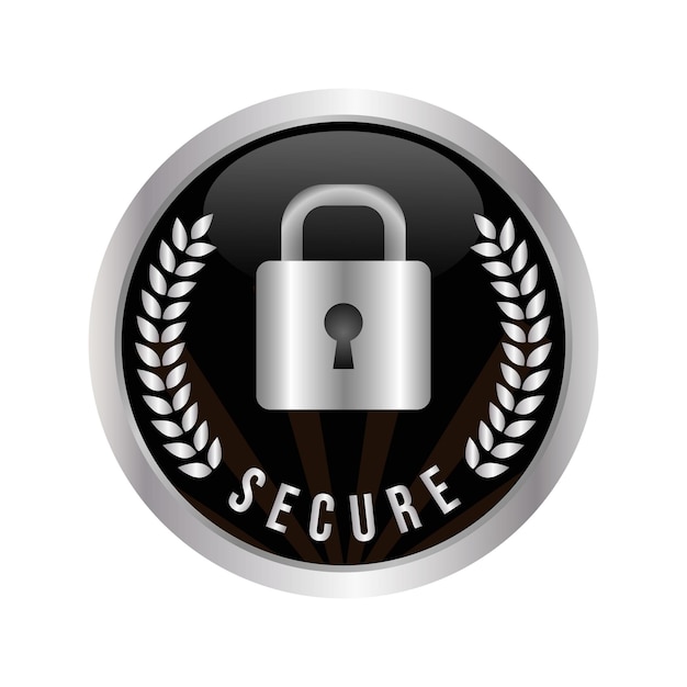 Secure Ssl Encryption Logo Secure Connection Icon Vector Illustration Ssl Certificate Icon Secure