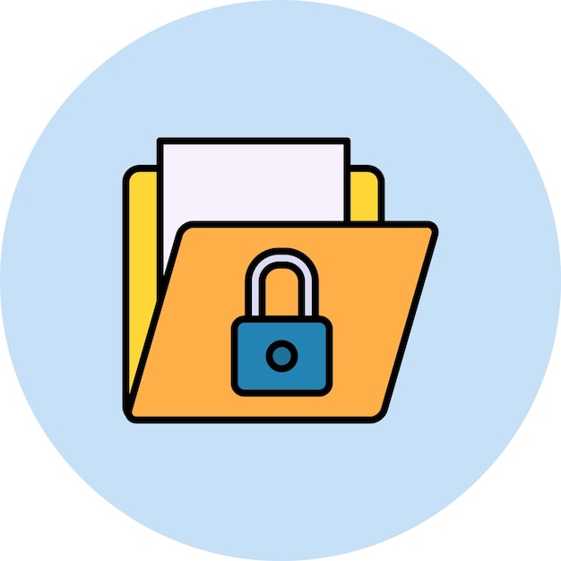 Secured Folder icon vector image Can be used for Protection and Security