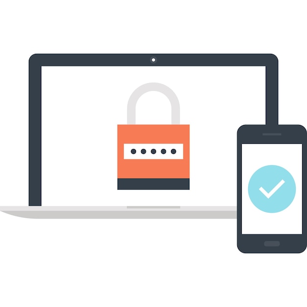 Security flat web icon concept