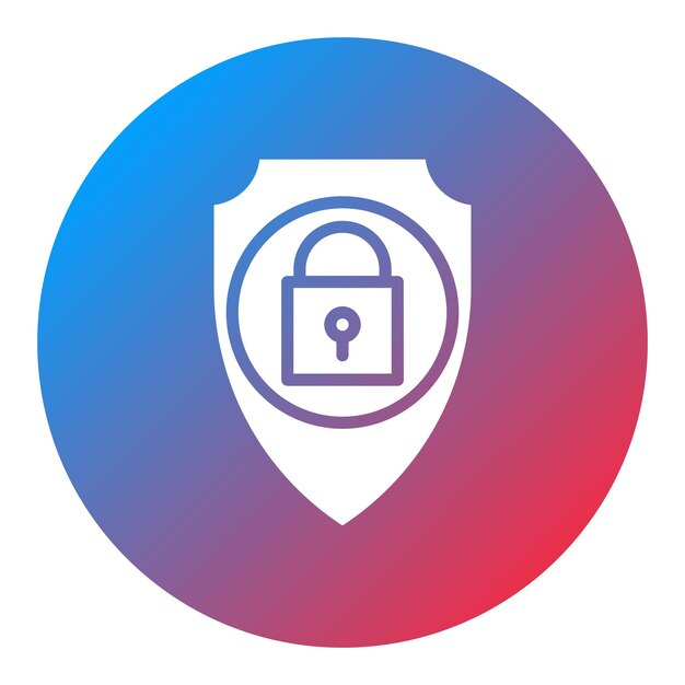Security icon vector image Can be used for Cyberpunk